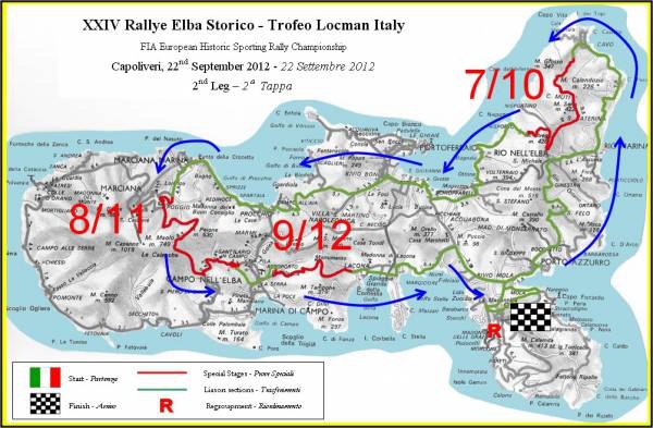 Tappa conclusiva del 22 Settembre ( via www.rallyelbastorico.net)