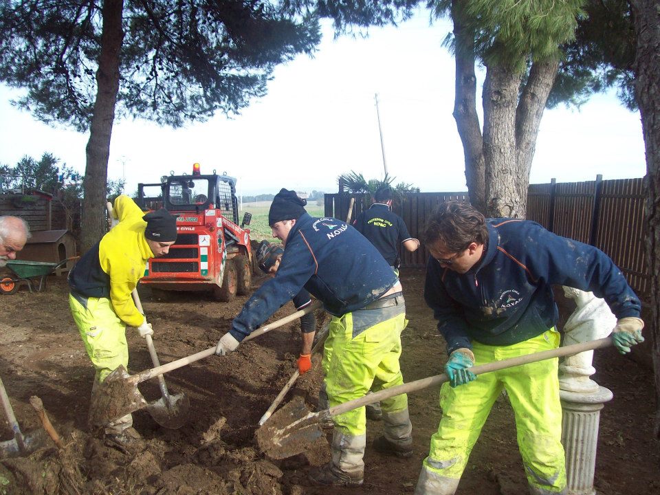 Tra gli alluvionati in Maremma (Foto NOVAC)