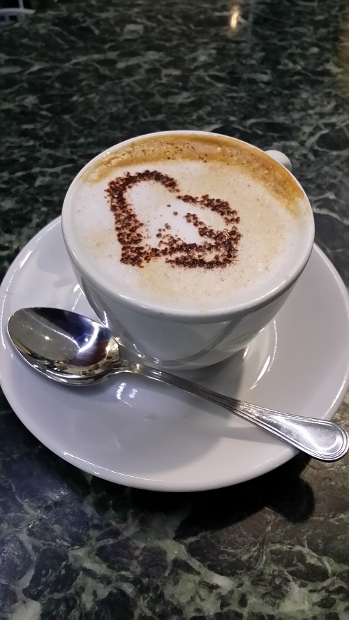 Il Cappuccino con il cuore (Foto Claudia Lanzoni)
